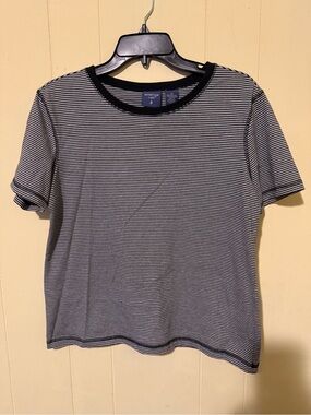 Mountain Lake Black & White Striped Tee